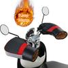 Universal Motorcycle Handlebar Gloves Windproof Snowmobile Handle Bar Muffs Winter Motorbike Hand Mitts with Reflective Strips