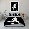 Soccer players with ball. Bedding sets Duvet cover sets Duvet covers Pillowcases(1 * Duvet Cover 2 * Pillowcases, without duvet insert)