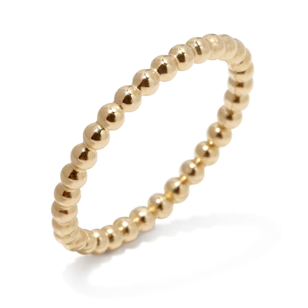 14K Hollow Ball Ring_2mm