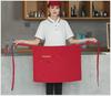 Унисекс водонепроницаемый холщовый полудлинный кухонный фартук с логотипом на талии