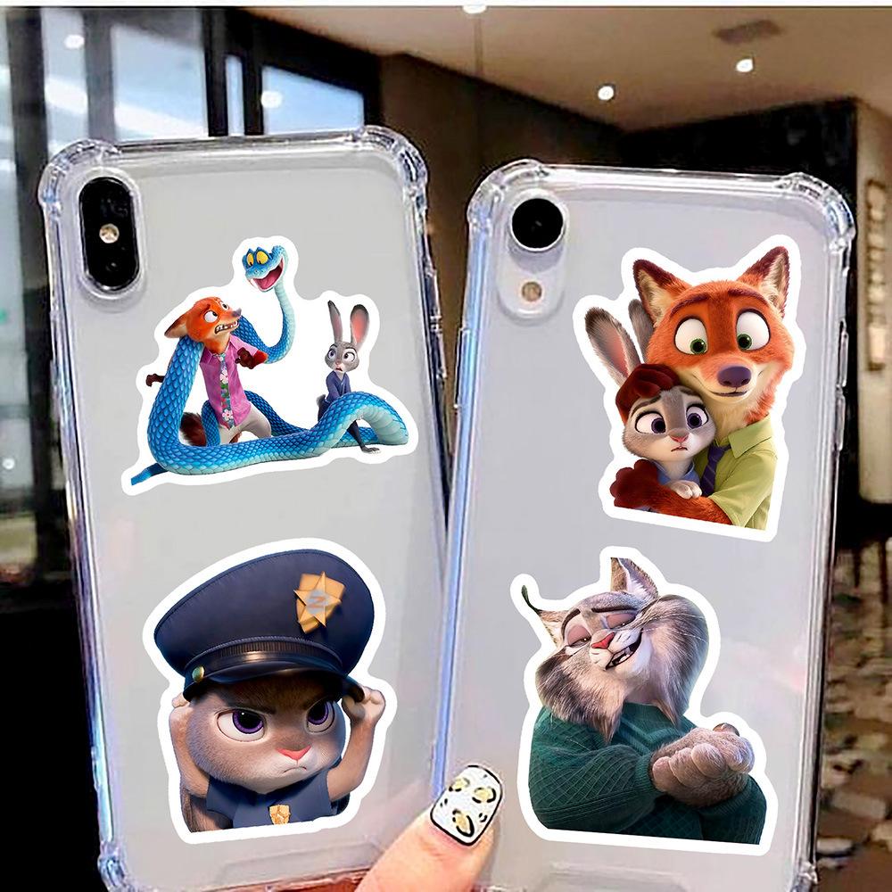 Стикеры зоотрополис zootopia Джуди и Ник виниловые стикеры, наклейки для ноутбука, на телефон стикерпак наклейки набор наклейок 55 шт