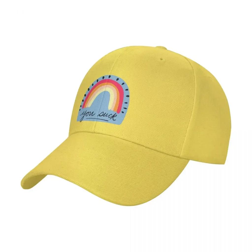 You suck rainbow Baseball Cap birthday tea Hat Cosplay WoWoUnisex Hats WoUnisexs