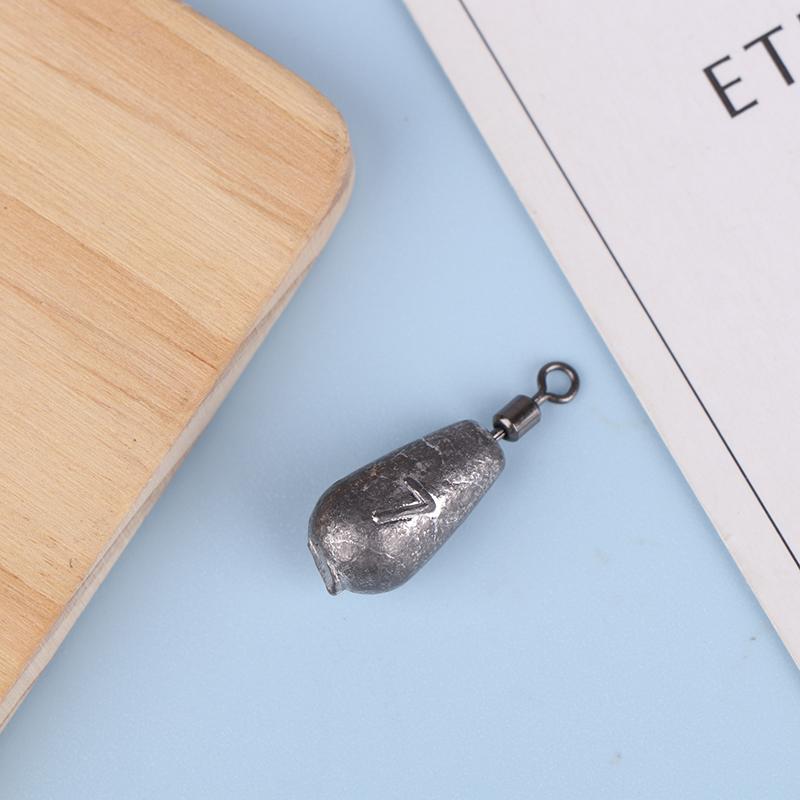 10 шт. свинцовых грузил обратного рыболовного грузила вращающееся кольцо в форме восьмерки скользящее свинцовое грузило в форме капли воды