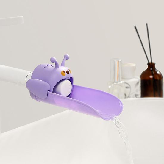 Детский удлинитель для крана Мультяшная форма пчелы Конструкция с двойным интерфейсом Брызгозащищенный удлинитель для крана Гаджет для ванной