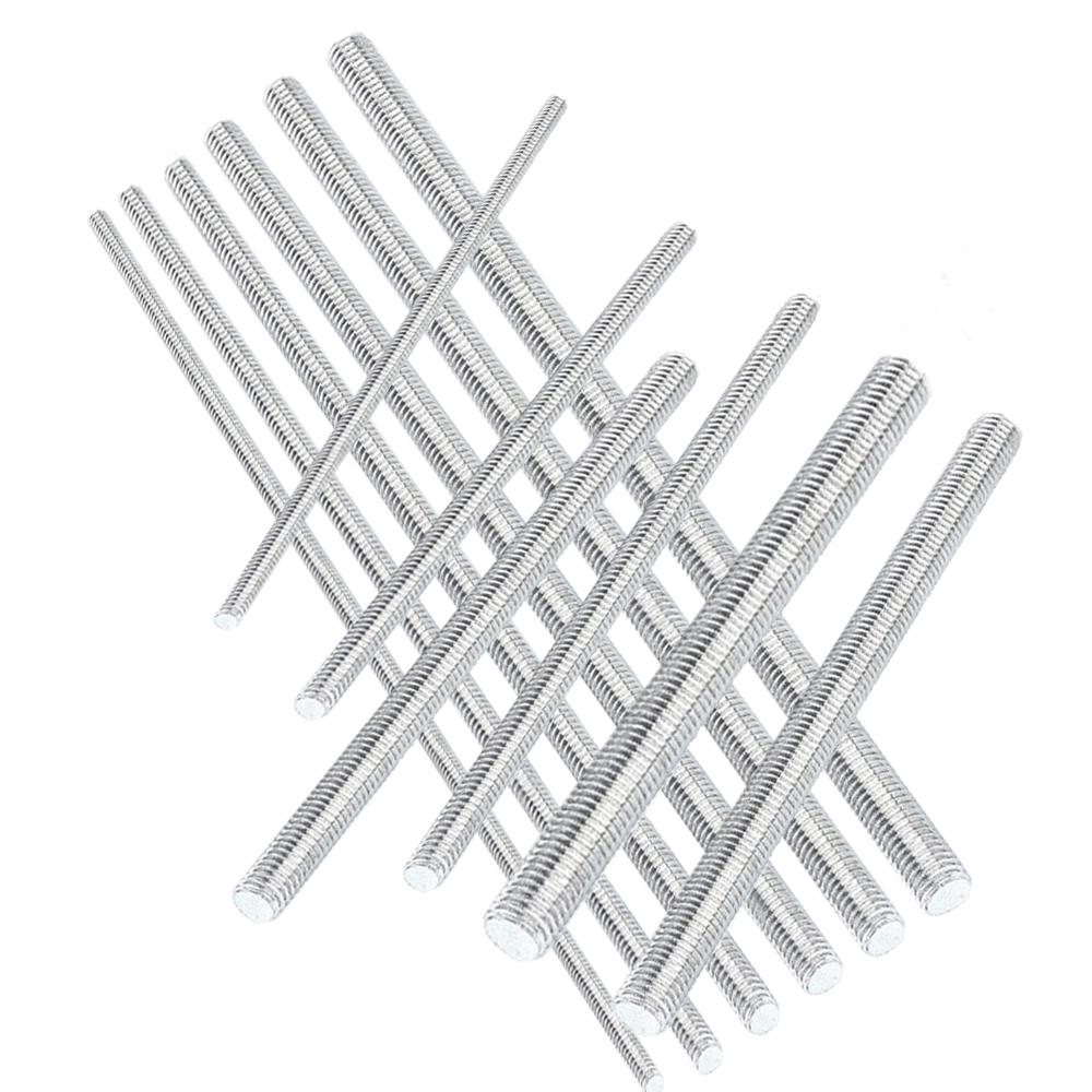 1шт резьбовой стержень 304 нержавеющая сталь винт M2 M2.5 M3 M4 M5 M6 M8 M10 M12 M16 M18 M20