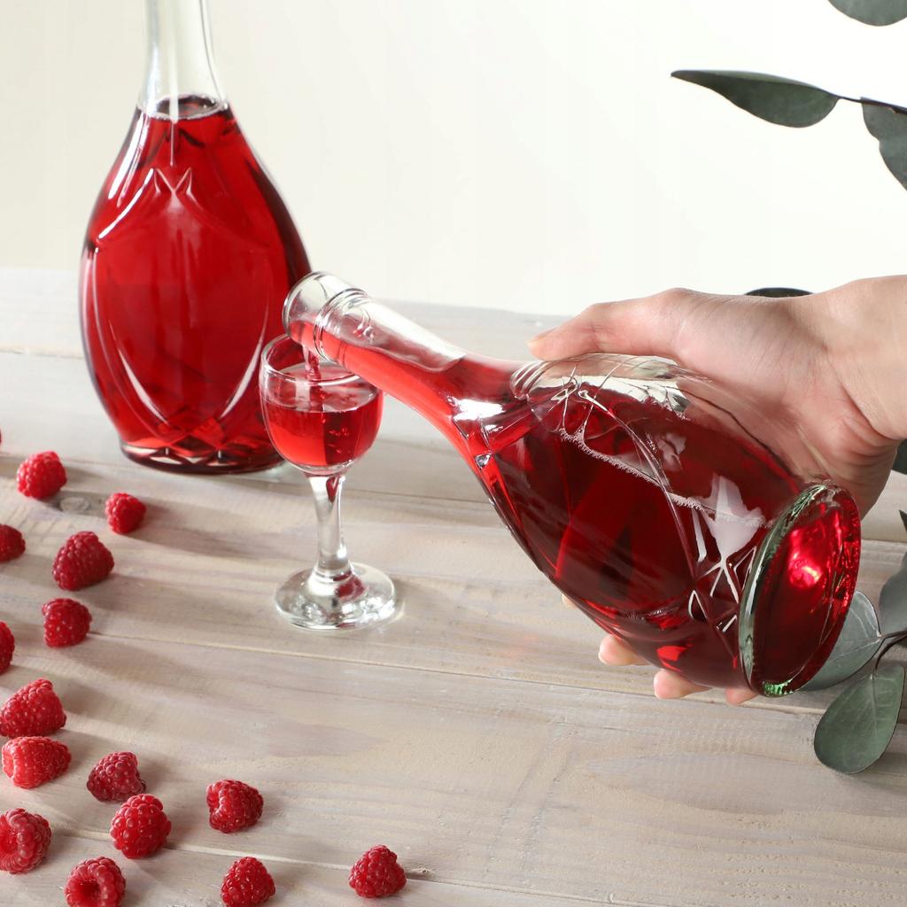 KADAX Стеклянная Бутылка для Вина 500мл с Пробкой Оливковое Масло Уксус Самогон Алкоголь Ликер