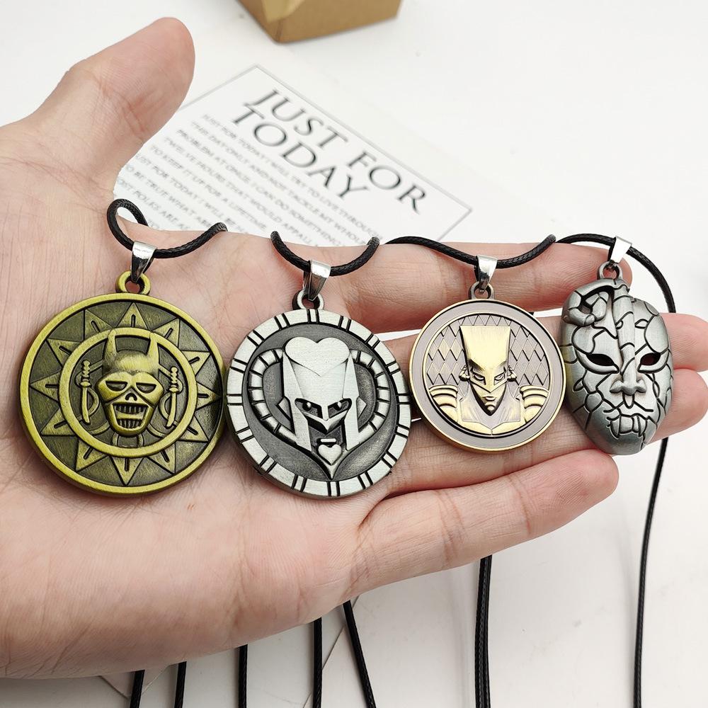 Аниме JoJo's Bizarre Adventure Ожерелье Хигашиката Джоске Куджо Заменитель Косплей Реквизит Брелок Подвеска Для Фанатов Ювелирные Изделия Подарки