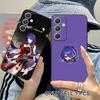 HSR Acheron Матовый ТПУ Чехол для Мобильного Телефона для Samsung Galaxy S26 S25 S24 S23 S22 S21 S20 Note20 Plus FE Ultra Цветной Чехол