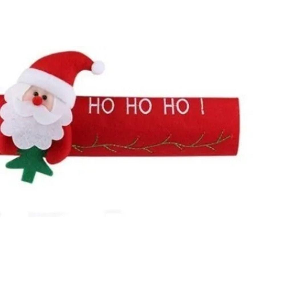 Christmas Microwave Oven Door Handle Cover Dishwasher Door Handle Cover Xmas Party Decoration