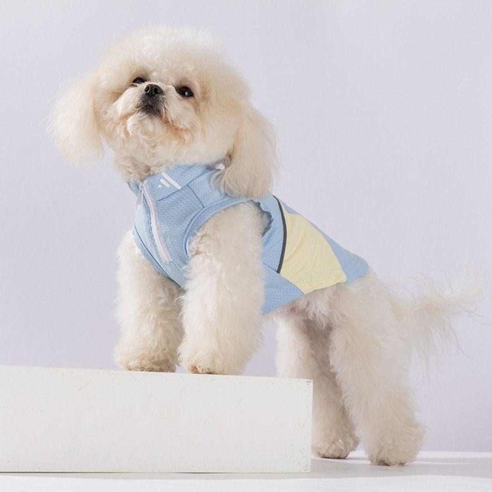 Тонкая одежда для защиты от солнца для собак Мягкий сетчатый жилет для питомца Модный охлаждающий жилет для собак Лето