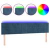 VidaXL LED Headboard Bedroom Furniture Double Bed Accessory Head of Bed Frame Interior Dark Blue 3121670