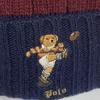 Б/у вязаная шапка-бини Polo Ralph Lauren с изображением медведя Polo и биркой Неиспользованная вязаная шапка-бини Rugby Border POLO