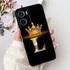 For Motorola Moto G05 Case Moto E15 Cover Fashion Initial Letters Black Silicone Soft Cover For MotoG05 G 05 MotoE15 E 15 Bumper