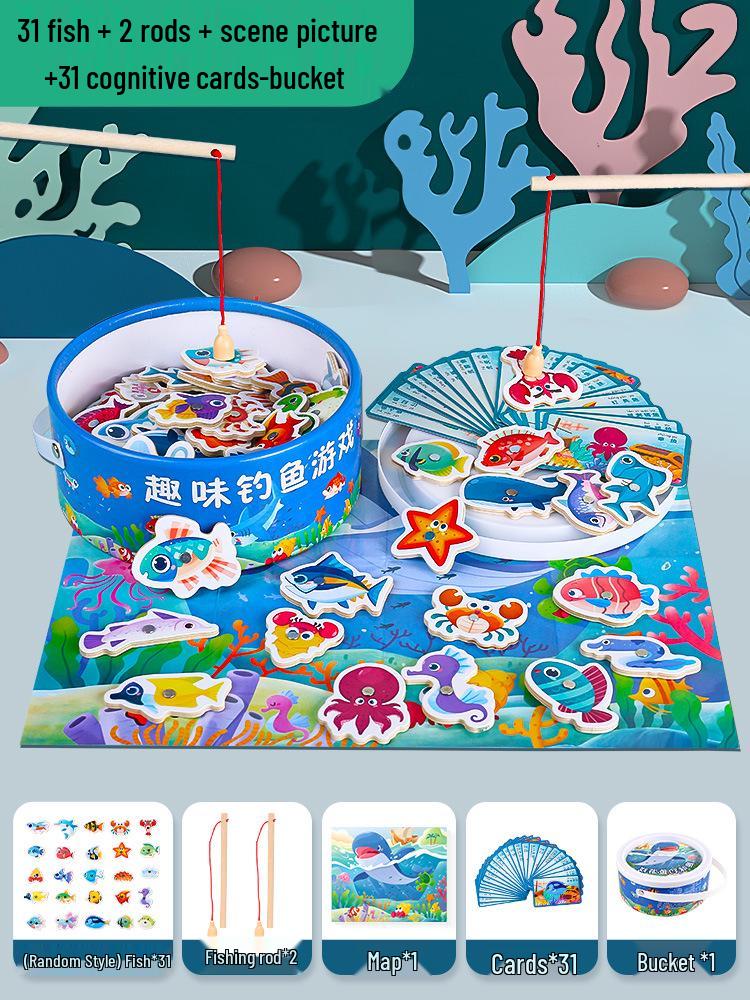 Магнитная игрушка для рыбалки для малышей 1-3 лет: Веселый подарок для интеллектуального развития детей в возрасте 2-2,5 лет