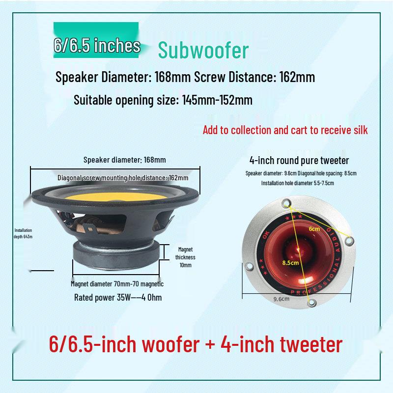 4-12 Inch Heavy Bass Car Subwoofer for Truck & Vehicle Audio