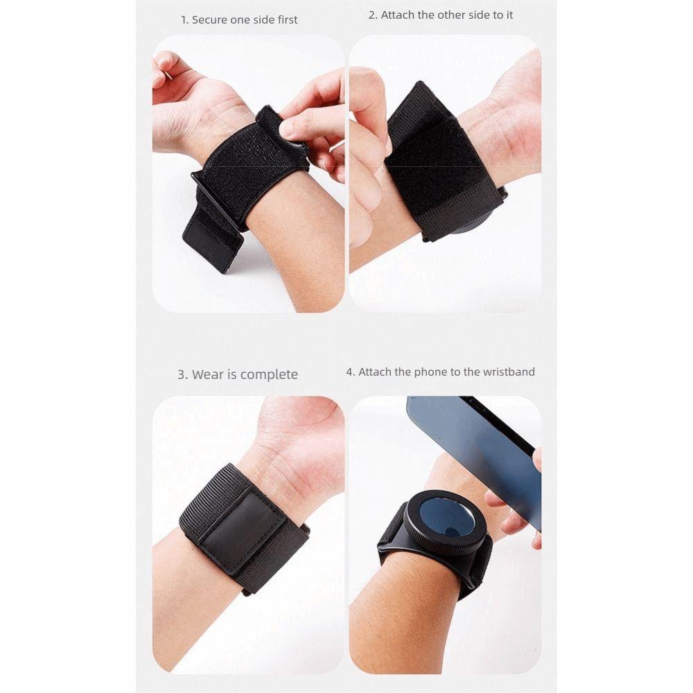 Firm Anti-Drop Magnetic Phone Rack 360 Degree Rotatable Running Armband Phone Stand  Outdoor