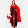 Halloween Costume, Masquerade Party Queen Dress, Little Red Riding Hood Costume, Women's Clothing
