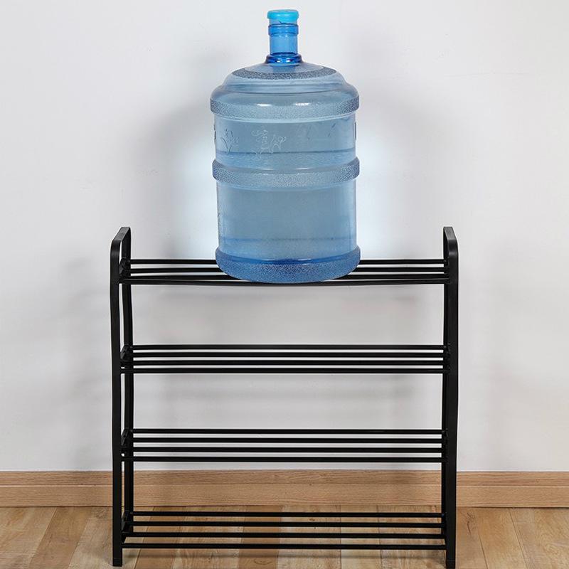 Modern Space-Saving Multi-Layer Shoe Rack: Punch-Free Assembly, Painted Finish for Living Room Storage