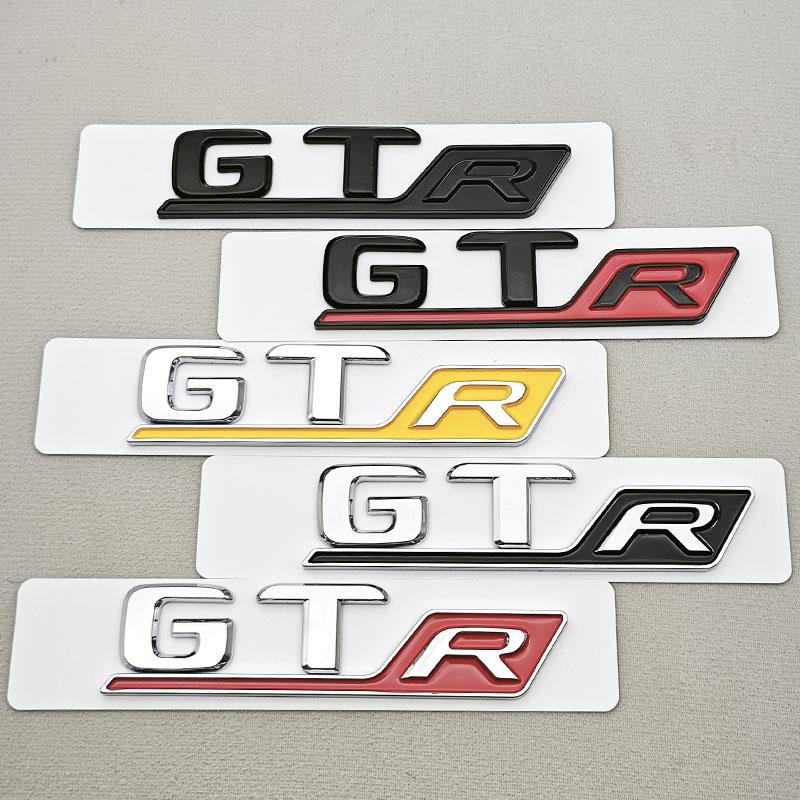 3D ABS Chrome Car Letters Badge Rear Trunk Logo GT R Sticker Emblem Decals For Mercedes Benz GT GT R Tail Marking Accessories AB1