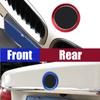 1Pc Auto Car Front Rear Logo Surrounding Ring 82 Mm & 74 Mm Red/Blue Matte Chrome Emblem Hood For BMW Installation Decor