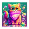 Frame Painting By Numbers Kits For Adults Colorful Cat Animals Starter Kit Picture By Numbers For Home Decoration 40x40
