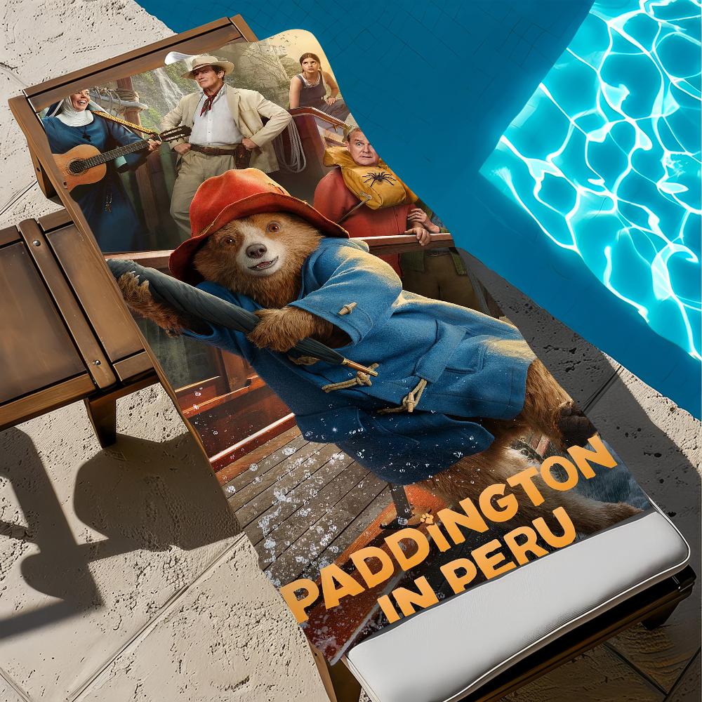 bear Towel Gym Shower Camping P-Paddingtons-S Quick Dry Sports Large Beach Towels Soft Film Classic Cute Pool Gift For Travel