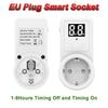 Digital Countdown Timer EU Plug Smart Control Plug-In Switch Socket Auto Power Off Electronic Device Intelligent Timing ToolsTachometers 3