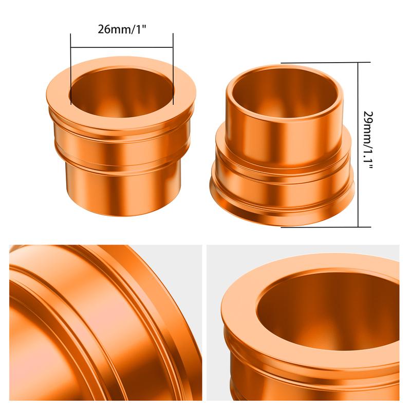 For KTM EXC 300 EXC-F 350 450 530 EXC-W XC-W SMR 2003-2015 SX 125 SX-F 250 XC-F 2003-2014 26MM Front Wheel Spacers Hub Collars
