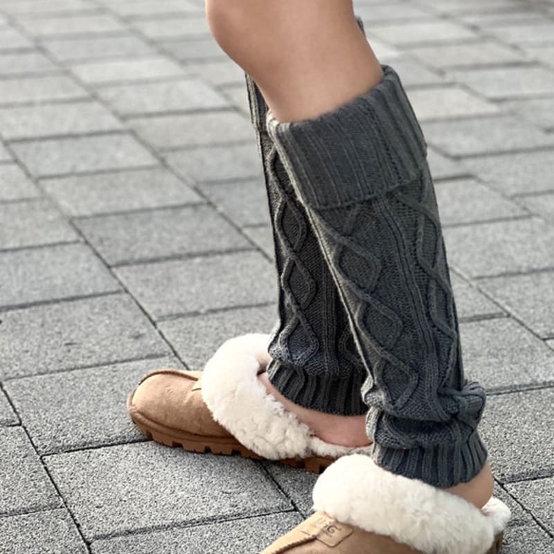 Меминн рисунок вязаные гетры 3 цвета