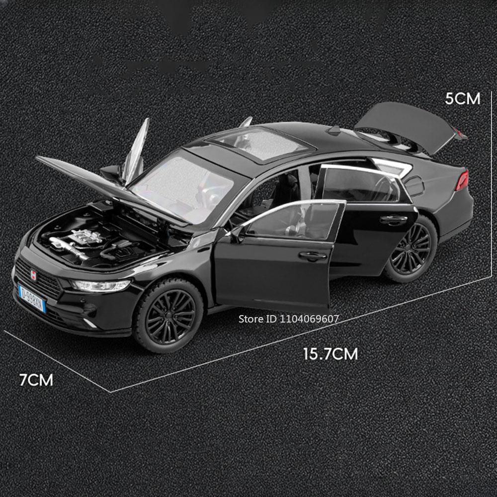 1:32 Honda Accord X3M Toy Model Cars Metal Diecast Sound Light Shock Absorption 6 Doors Opened for Children Interactive Toys ahm256
