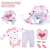 Reborn Doll Clothes Toy Pink Heart Outfit (Jumpsuit 22''- 23'' Girls Doll Pants Reborn Clothing T6O9
