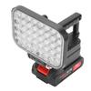 LED Work Light Battery Powered Handheld Flashlight with Dual USB Ports Cordless Lamp for Outdoor Camping Fishing Emergency