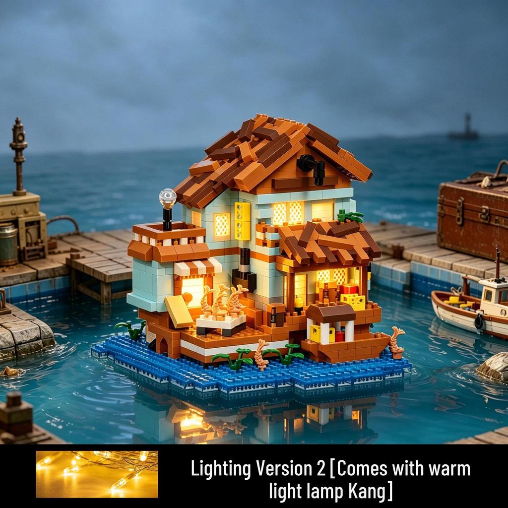 Набор для сборки «Лесная бревенчатая хижина и ветряная мельница» Lego для детей (международный)