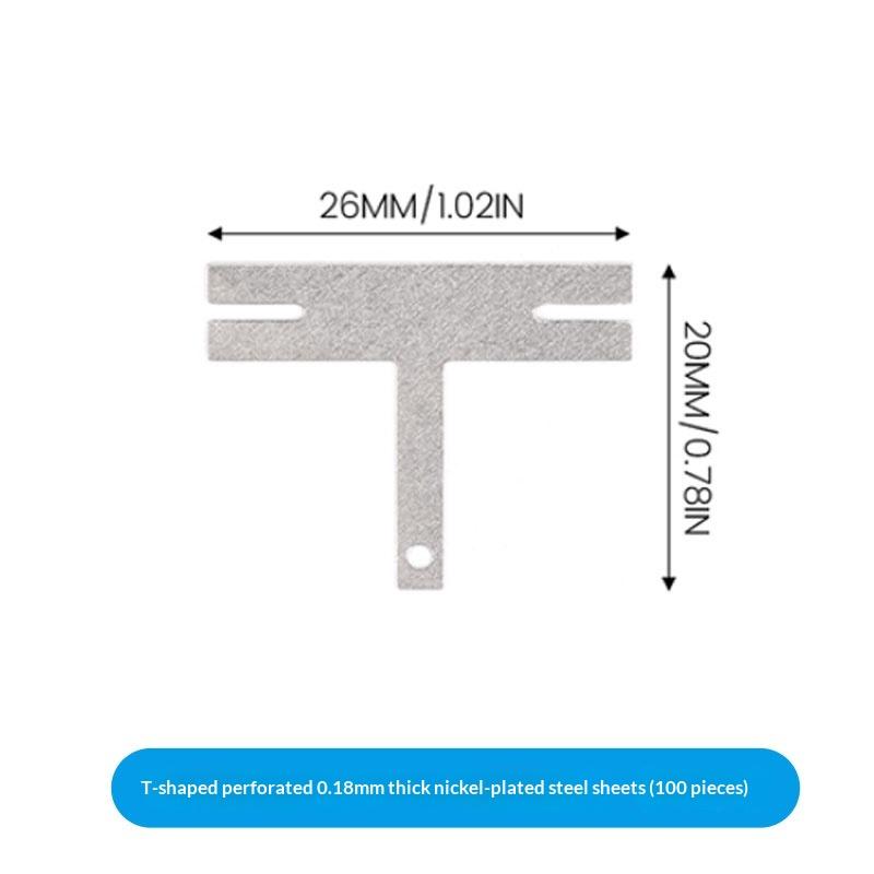 100 шт. Многоугольная никелевая пластина для аккумуляторов 18650, никелевая пластина для литиевых аккумуляторов для точечной сварки, листы для соединения аккумуляторов