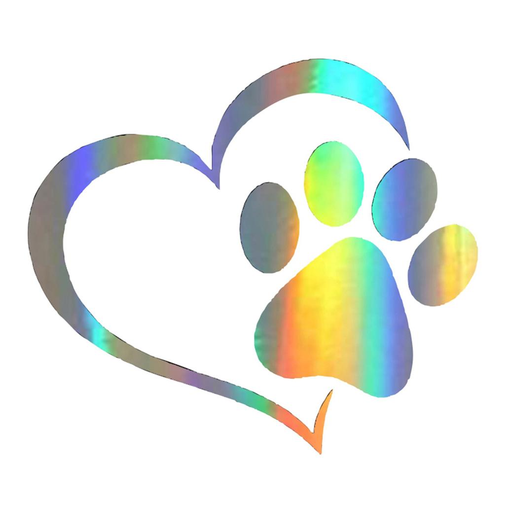 Милые наклейки на автомобиль, забавные наклейки с принтом кошачьей лапы, принт собачьей лапы, креативные наклейки со следами, водонепроницаемые лазерные