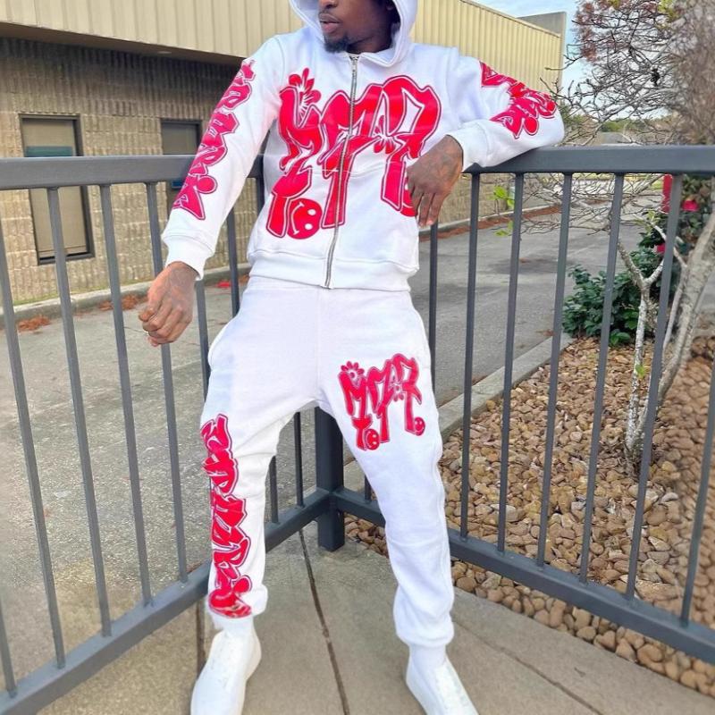 Y2K модная цветная толстовка с принтом букв свободного кроя в стиле хип-хоп для мужчин и женщин с капюшоном на молнии