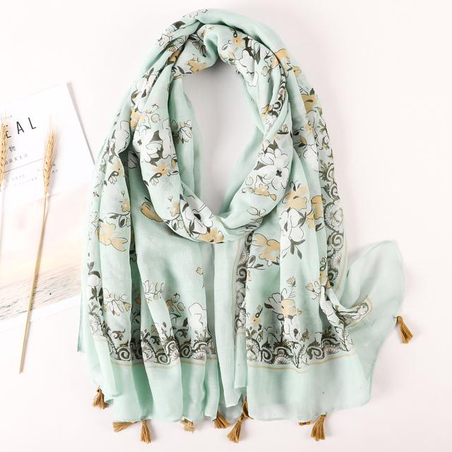 Брендовый дизайнерский женский шарф, теплый принт, пляжный саронг, шали, роскошные хлопковые и льняные банданы, мусульманский хиджаб, женские шарфы с кисточками, парео
