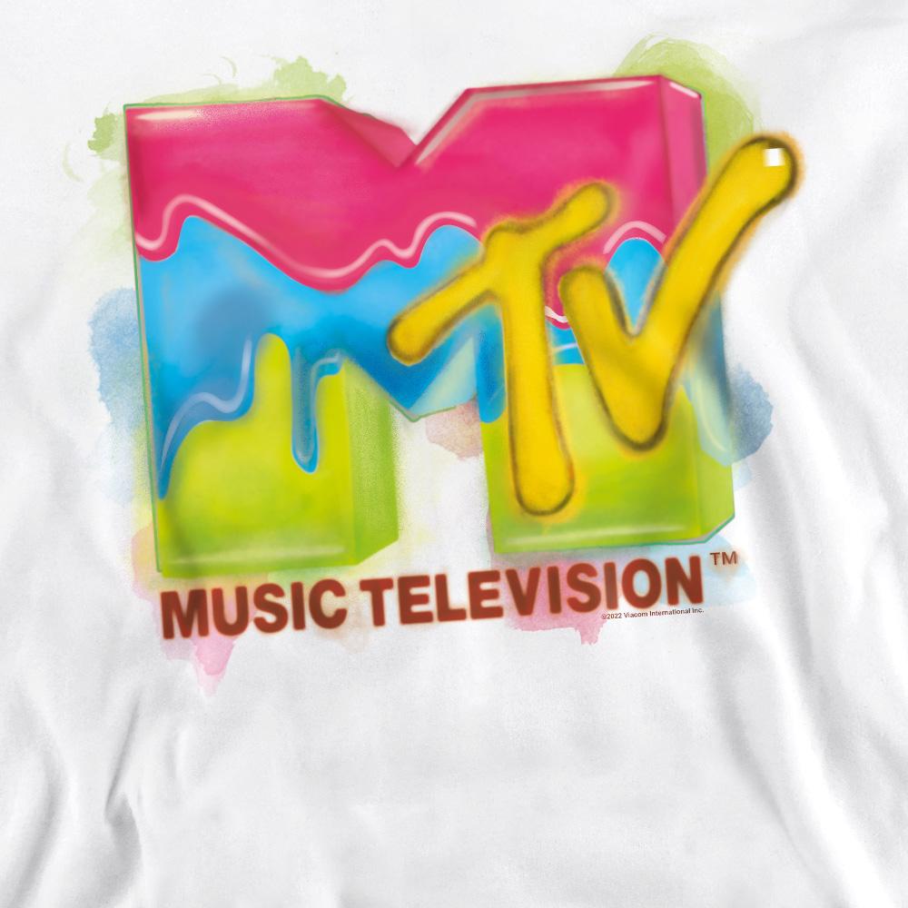 MTV Unisex Adult Paint Logo Sweatshirt