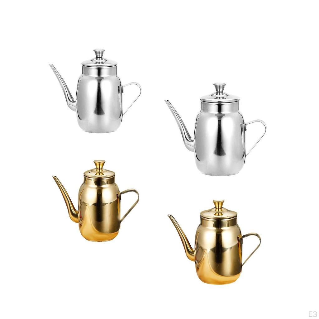 Кухонная кастрюля для масла из нержавеющей стали для плавного наливания