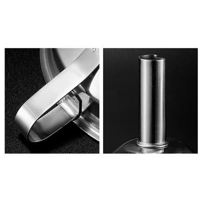 Воронка из нержавеющей стали, кухонная воронка для масла, жидкости, металлическая воронка со съемным фильтром, воронка с широким горлом для консервирования, кухонные инструменты