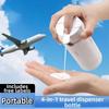 4 In 1 Travel Refillable Bottles Set Reusable Liquid Dispenser Bottle Empty Bottle Kit Shower Gel
