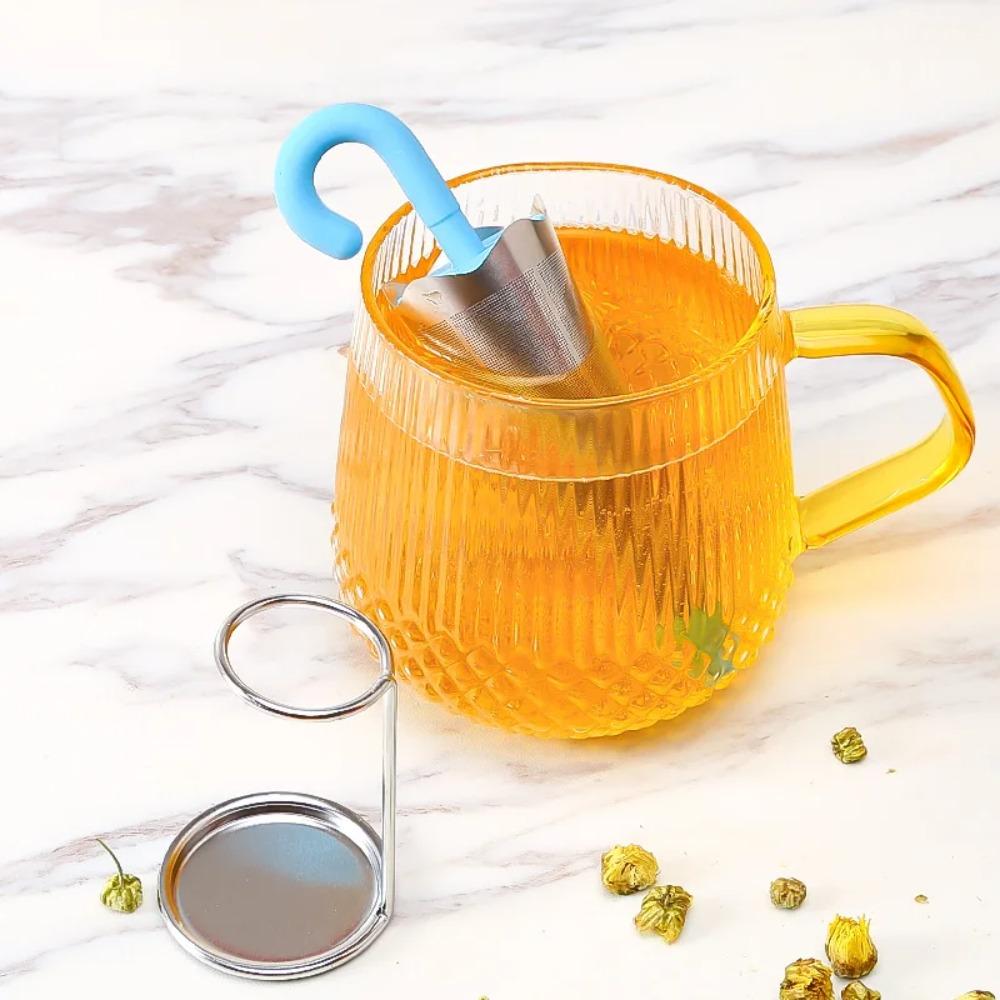 Fine Mesh Tea Strainer with Bracket Mesh Tea Maker Teaweare Umbrella Shape Tea Infuser  Spice