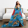 Love Pocoyoed Cartoon Blankets Fleece Spring/Autumn Animation Multi-function Warm Throw Blankets for Bed Couch Bedspread