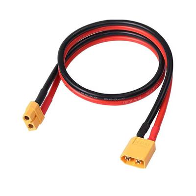 XT60 12AWG Параллельный разъем для аккумулятора Папа-Мама Двойной удлинительный кабель Силиконовые луженые медные провода для RC дрона лодки мотора