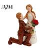 Романтические фигурки для предложения на столе, Безликая статуэтка свадебной пары, Статуэтка из смолы, Продуманные подарки для празднования, Скульптура для гостиной