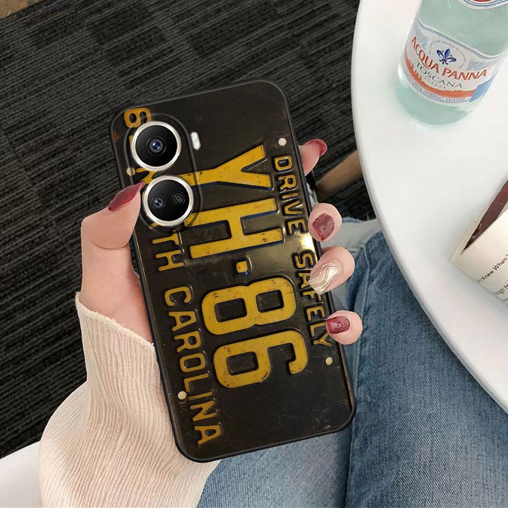 Винтажный Классический Чехол-Номер Для HUAWEI NOVA Y70 3I 7I 8I 9SE P30 Y9 HONOR 8X 9X 20 90 X5 X6B X7A X7B X8B X9 X9B X9A Чехол