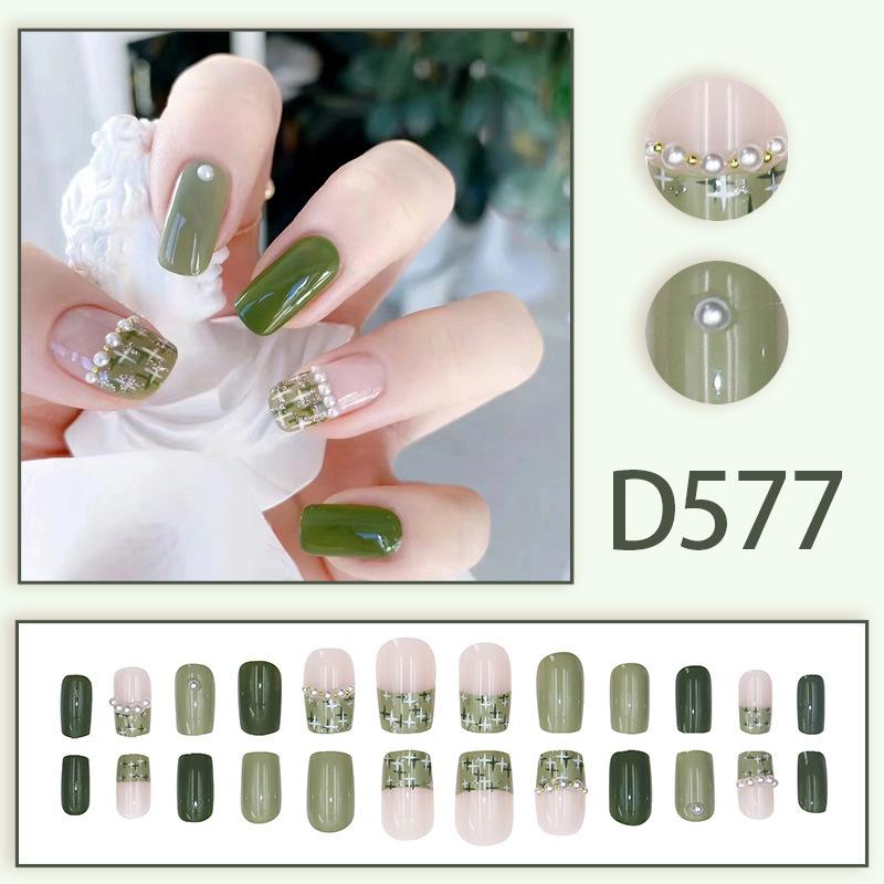 French Sweet Diamond Style Noble Lady, Cute Hot Girl, High-end Light Luxury Style Whitening And Wear-resistant Manicure