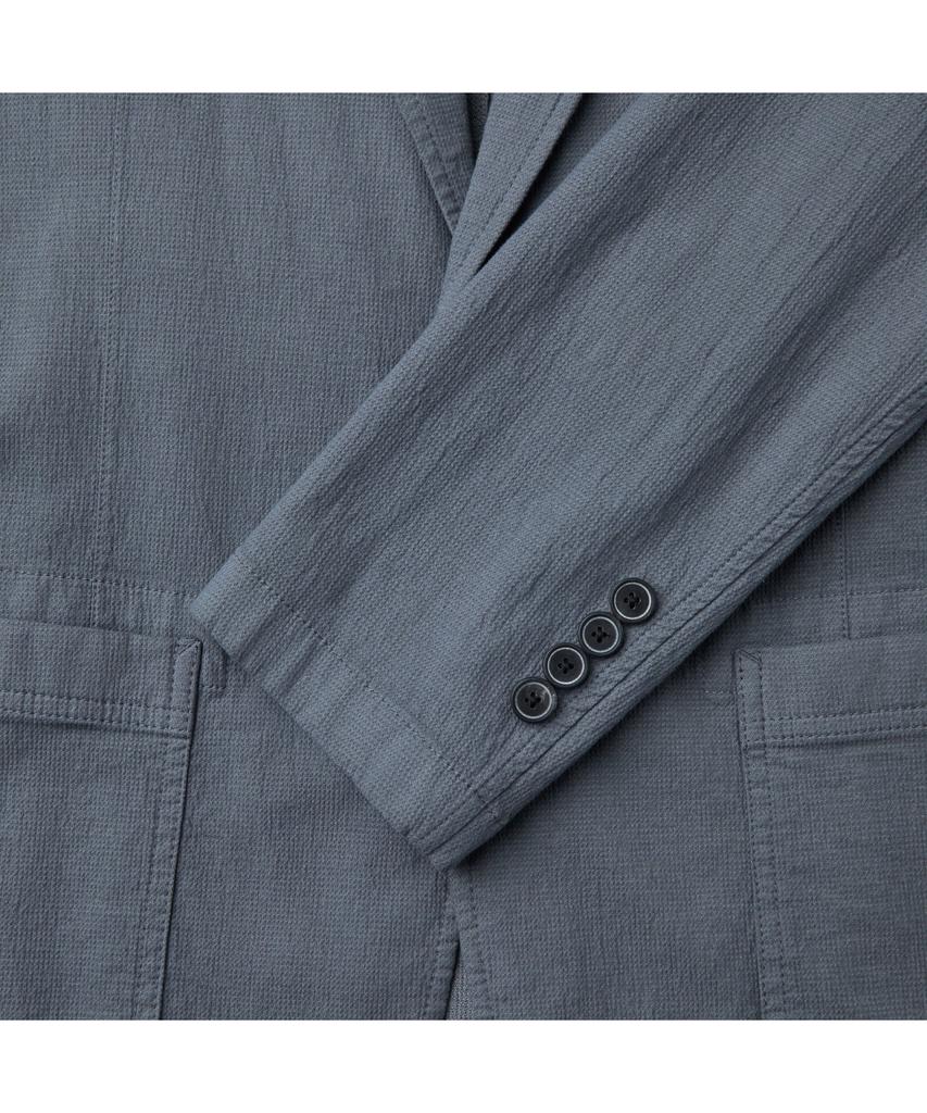 Series (Set Up) Dyed Texture Regular Fit Jacket Sajam26521Gyx