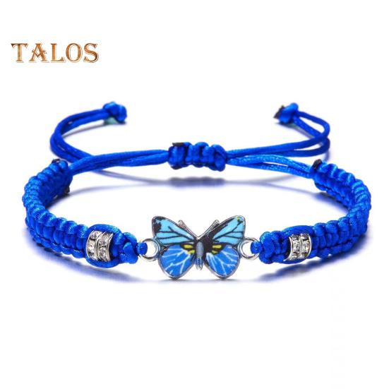 1/2/5/10 шт. Синий браслет дружбы женский регулируемый плетеный веревочный узел защита счастливый браслет дружбы