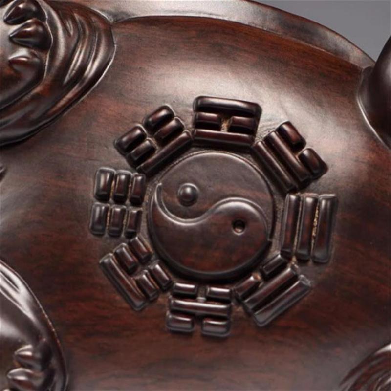 Высококачественная денежная черепаха, резьба по дереву, офисное украшение, декор для дома, деревянная фигурка животного, мини-поделки, благоприятный подарок